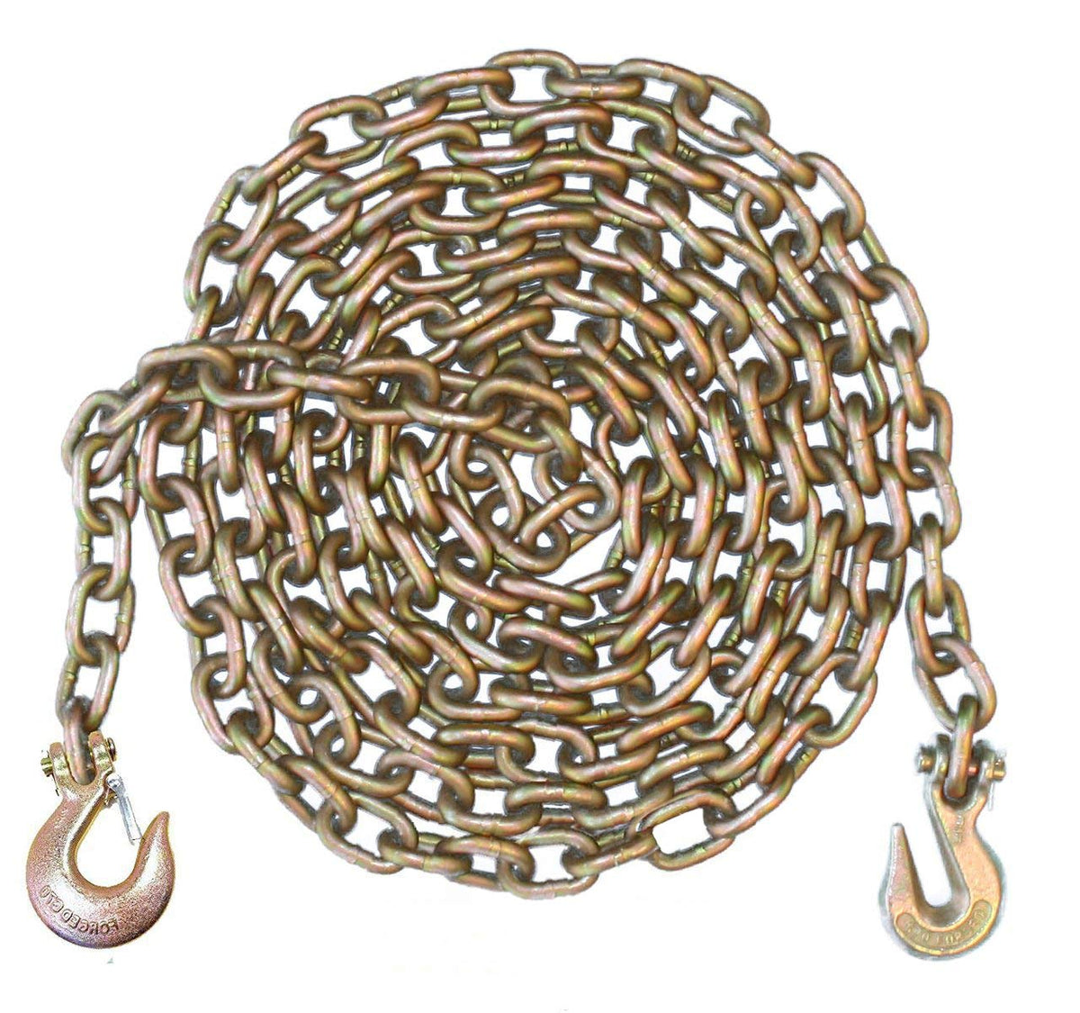 1/2 Inch 20 Foot Feet Grade 70 Transport Binder Chain with Slip Hook and Grab Hook