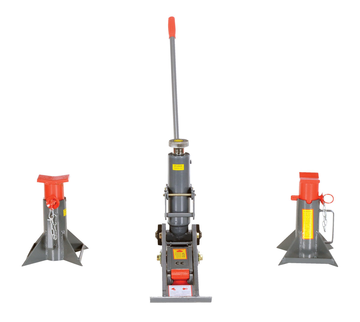 Vestil Fork-J Steel Manual Hydraulic Fork Truck Jack 43-1/4 in. x 7-7/8 in. x 36 in. 8,000 Lb. Capacity Gray
