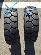 Two 6.00-9 Forklift Tires Tubes & Flaps Fork Truck 6.00-9 600-9 Heavy Duty 10 Ply Rated Load E Industrial Commercial Durable Tires Tubes for Garden
