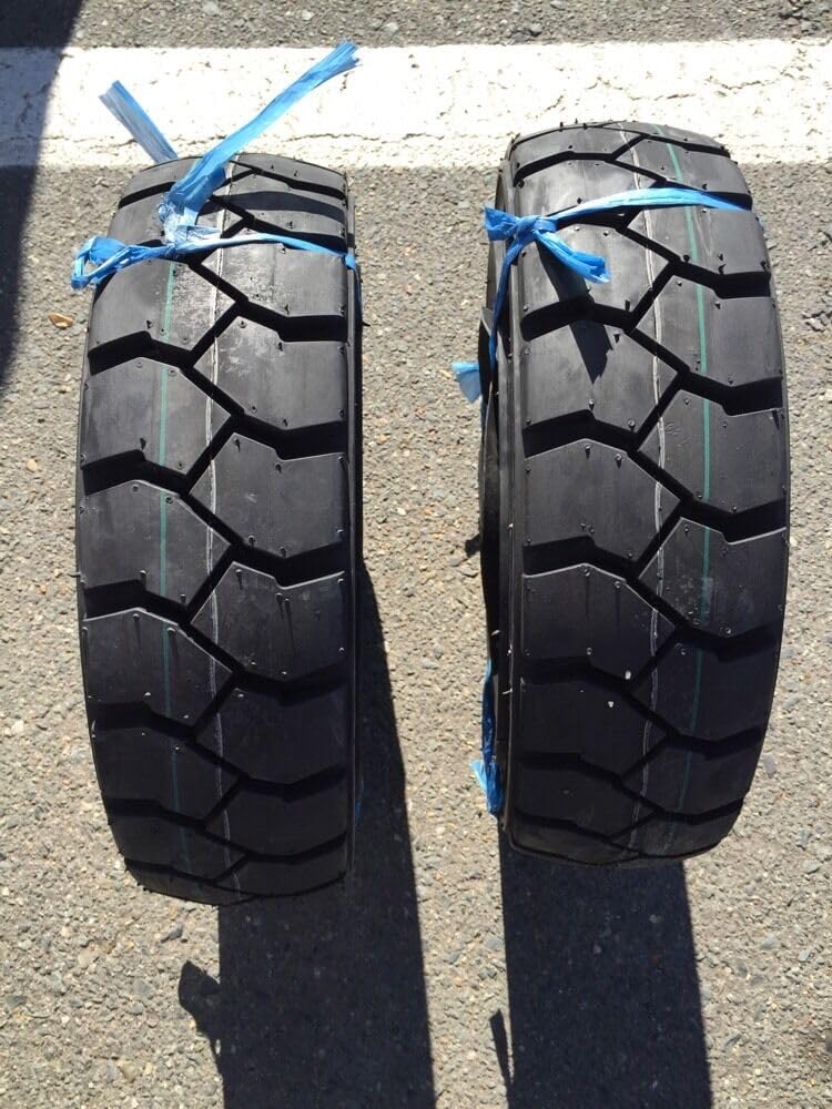 Two 6.00-9 Forklift Tires Tubes & Flaps Fork Truck 6.00-9 600-9 Heavy Duty 10 Ply Rated Load E Industrial Commercial Durable Tires Tubes for Garden