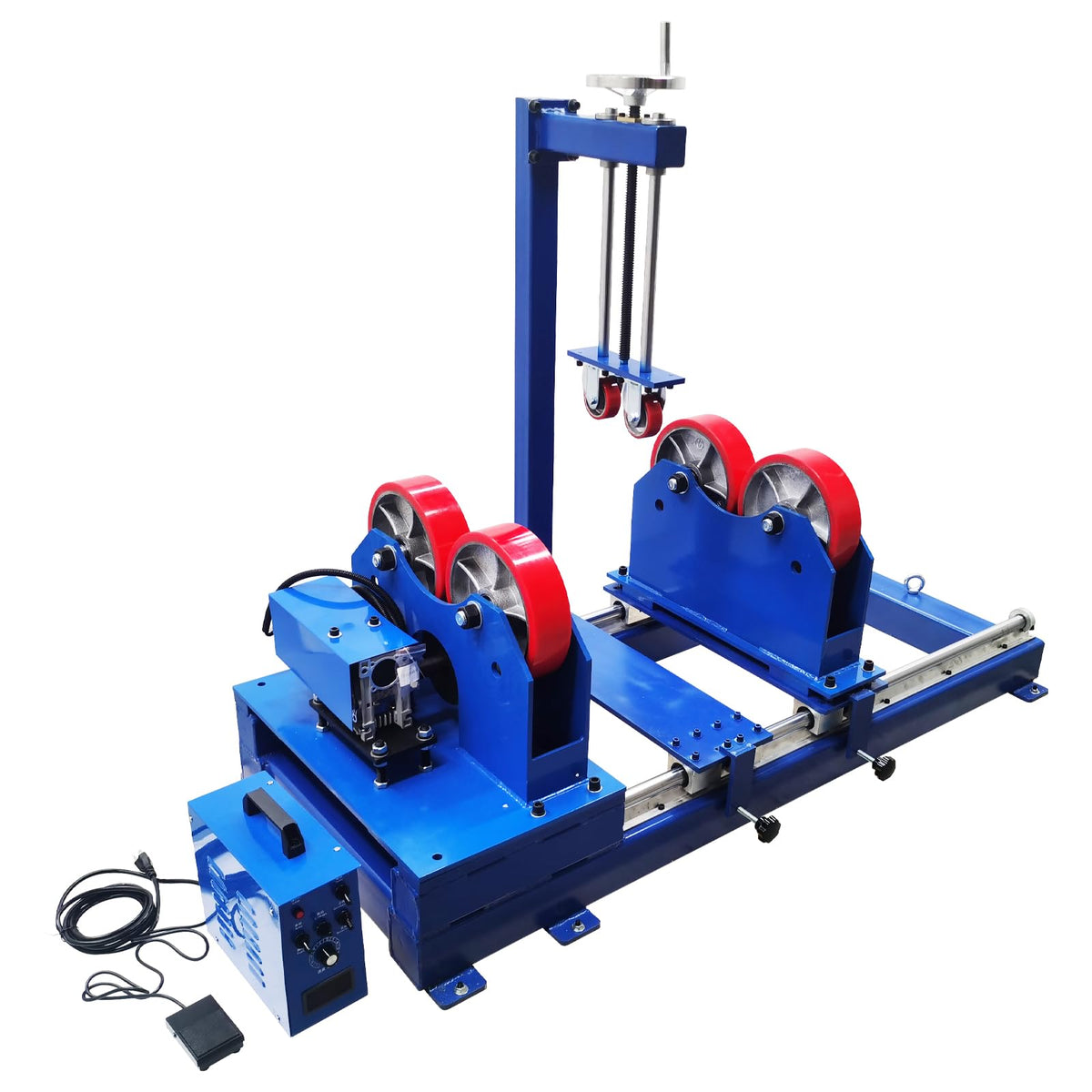 Welding Turning Roller with Sliding Rail and Press Wheel Frame