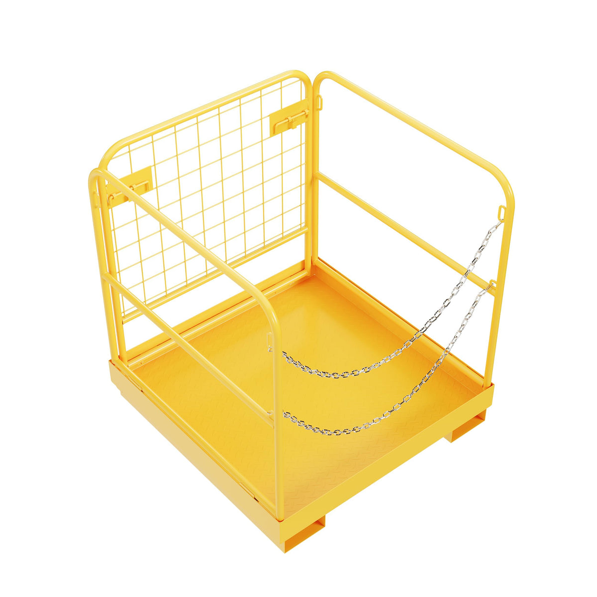 ECOTRIC 36x36 Forklift Cage 1200 LBS Capacity Work Platform Safety Cage