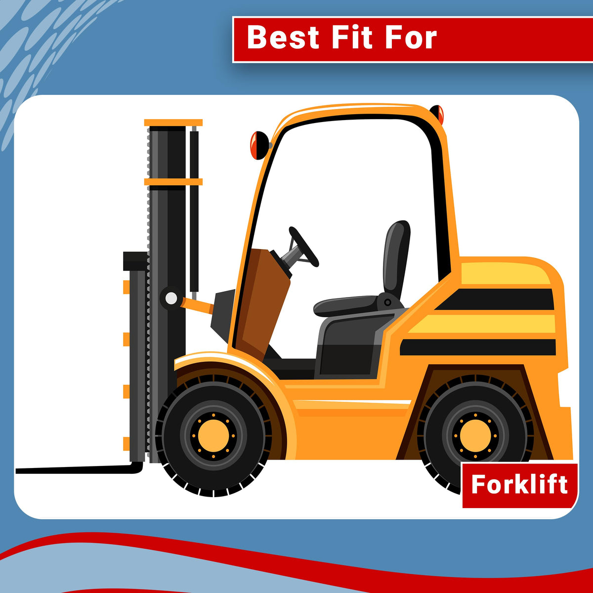 Two 650-10 Forklift Heavy Duty Tires 6.50-10 with Tube, Flap, Guard Commercial-Grade Durable and Versatile Solution Tires for Industrial use