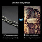 Restrain The Dog Chain,Dog Chain (Golden Retriever) Stainless Steel Chain Anti-Theft Door Chain Hang Clothes and Quilts Restrain The Dog Chain Guardrail Chain Stainless Steel Coiled Chain