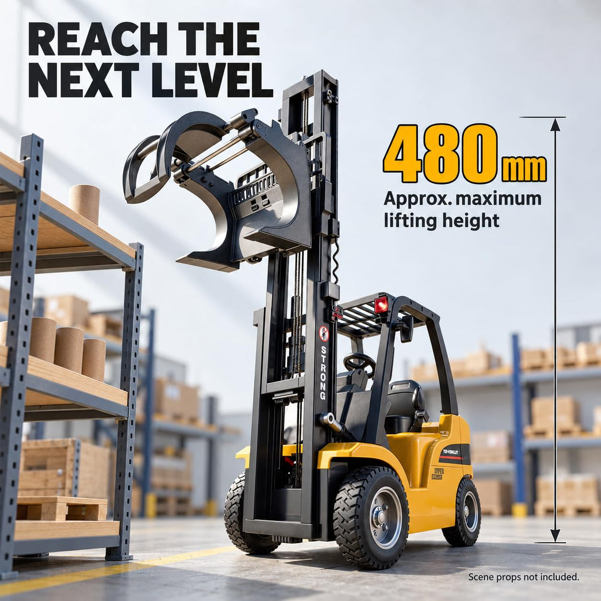 1/10 RC Forklift with Proportional Control, Alloy Fork & Grabber