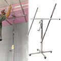 Adjustable Drywall Lifter with Rolling Casters - Steel Construction for Easy Panel Hoisting and Installation, Ideal for Sheetrock Handling