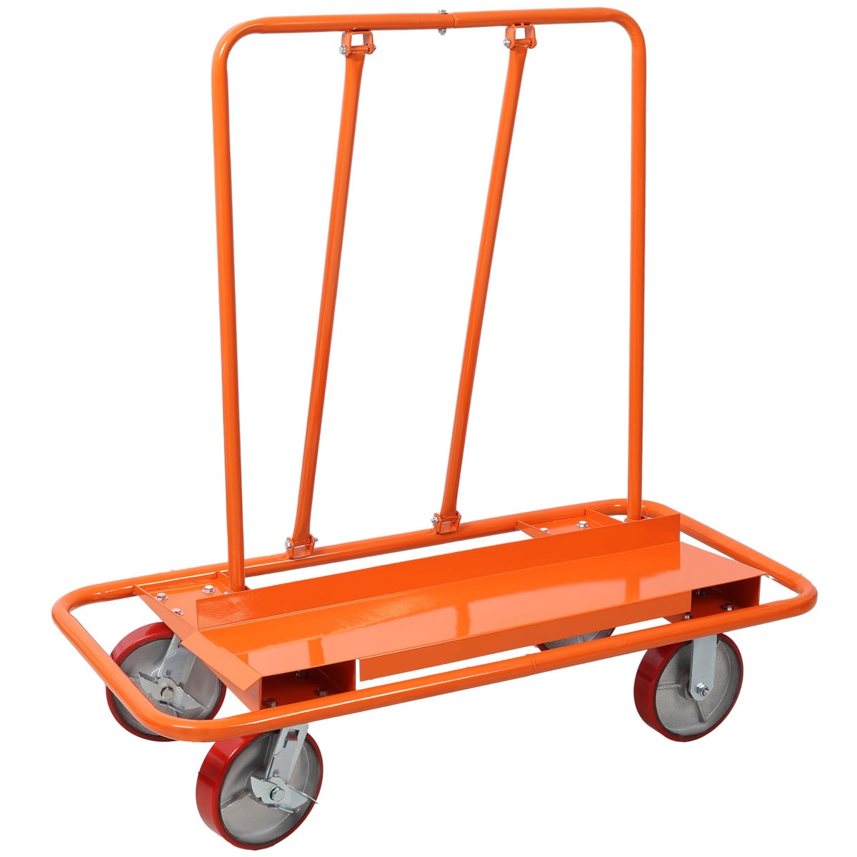 Heavy Duty Drywall Cart 3300lbs Capacity: Professional Panel Dolly with 8" Polyurethane Wheels & Steel Frame for Contractors - Secure Transport & Vertical Storage for Sheetrock & Building Mat