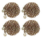 Mytee Products (2 Pack) 3/8" X 25' G70 Chain with Grab Hooks, WLL 6,600 lbs