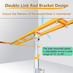 Drywall Lift Panel Manual and Electric Dual Purpose 10.5/12.1/13.4FT Max Height Three in One Drywall Lift and Lowering Lift for Ceiling and Walls Tools Sheetrock Lifter Tool(10.5FT)
