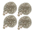 Mytee Products 4 Pack 5/16 Inch x 20 FT Grade 70 Binder Chain with Clevis Grab Hooks - G70 Transport Tow Chain - 4,700 Lbs Working Load Limit