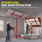 16ft Drywall Panel Hoist with Lockable Wheels Drywall Rolling Lifter