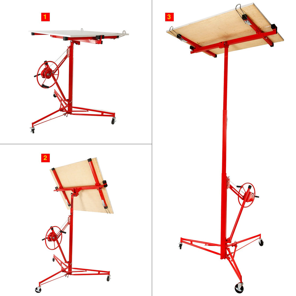 Heavy Duty Drywall Lift,Plaster Board Panel Hoist Jack Tool with 70kg Lifting Capacity,Ideal for Construction and Renovation Projects