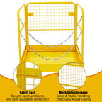 Towallmark Forklift Safety Cage 36"x36" for 1 or 2 People, Forklift Man Basket 1200 Lbs, Foldable Forklift Work Platform for Changing Lights, Painting, Roof Repair, Tree Service