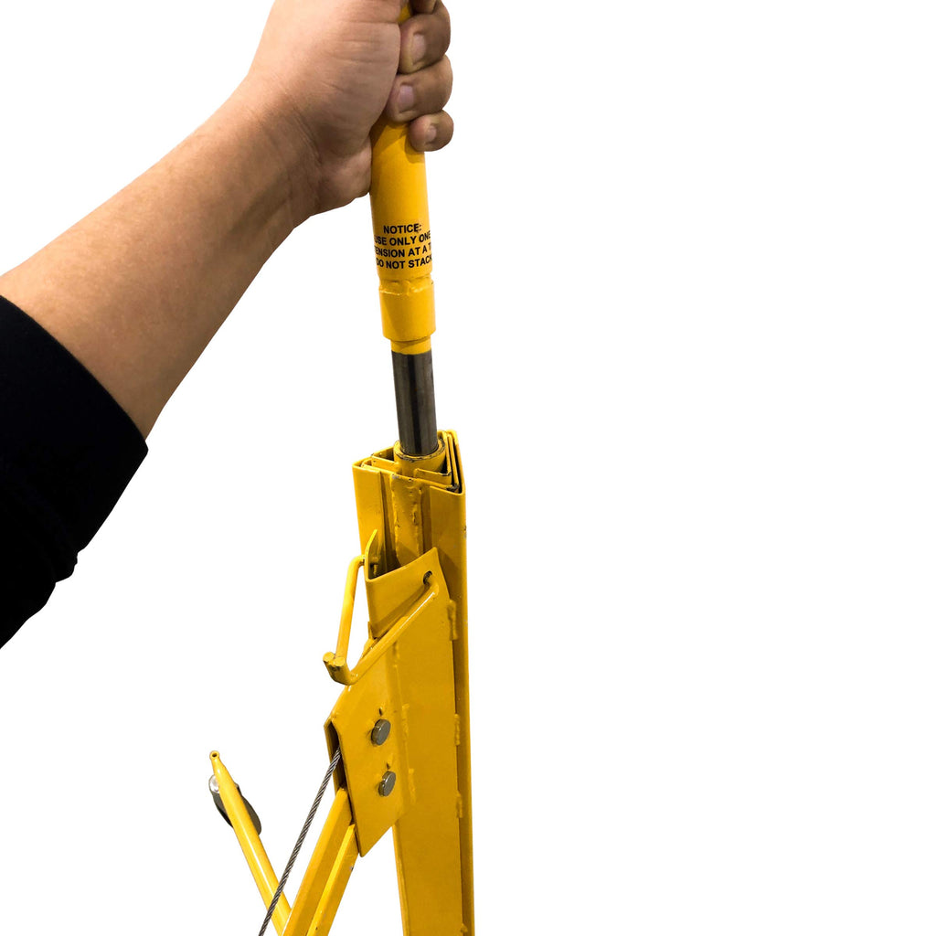Drywall Lift Model 125, Yellow & 154-00 18" Drywall Lift Height Extension, Yellow