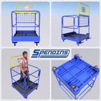 36.2"x36.2" Forklift Safety Cage, Foldable Work Platform 1152LB
