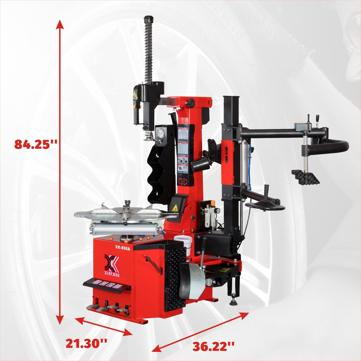 XK Tire Changer and Wheel Balancer Combo Rim Clamp 28 in, 110V,806A-70D