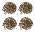 Mytee Products 4 Pack 1/2 Inch x 16 FT Grade 70 Binder Chain with Clevis Grab Hooks - G70 Transport Tow Chain - 11,300 Lbs Working Load Limit