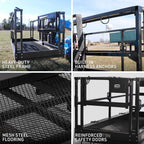 Titan Attachments 4' x 7'8" Mesh Telehandler Work Platform, Safety Cage