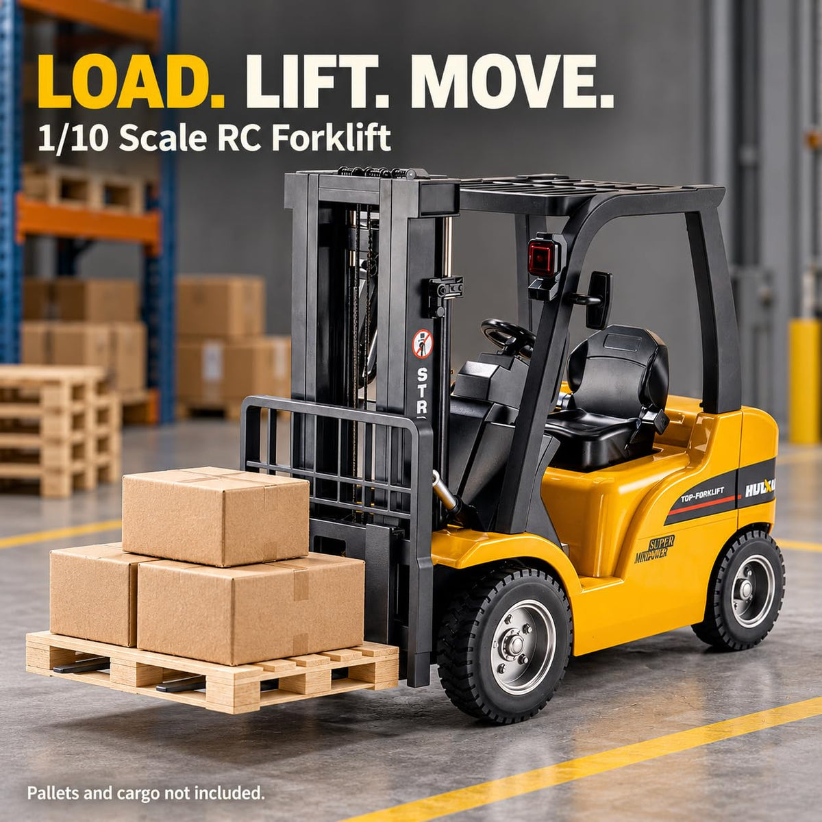 1/10 RC Forklift with Proportional Control, Alloy Fork & Grabber