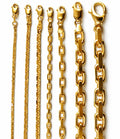 14K Yellow Gold SOLID Rolo Cable Necklace Bracelet Chain 1.5mm-7.5mm 7"-30" | MADE IN ITALY