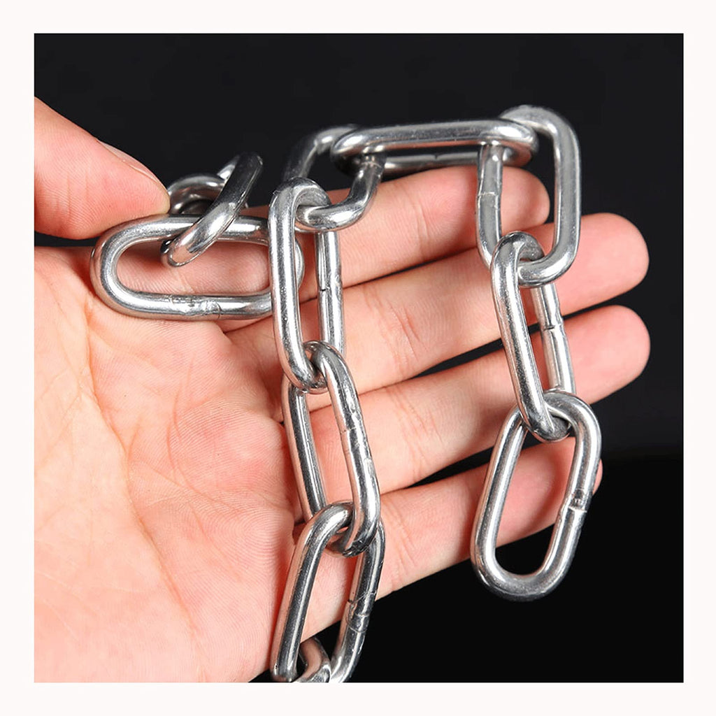 Garden Gate Chain,Restrain The Dog Chain Dog Chain (golden Retriever) Stainless Steel Chain Decorative Chain Anti-theft Door Chain Hang Clothes And Quilts Guardrail Chain Stainless Steel Coiled Chain