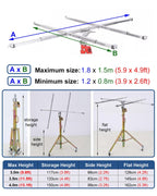 ZIMGOD Adjustable Drywall Lift Tool 10ft 11.5ft 13ft, Tiltable & Folding Sheetrock Lift Hoist, Rolling Plasterboard Panel Lifter, Metal Drywall Jack Lifting(Max Height 3.0m/9.8ft)