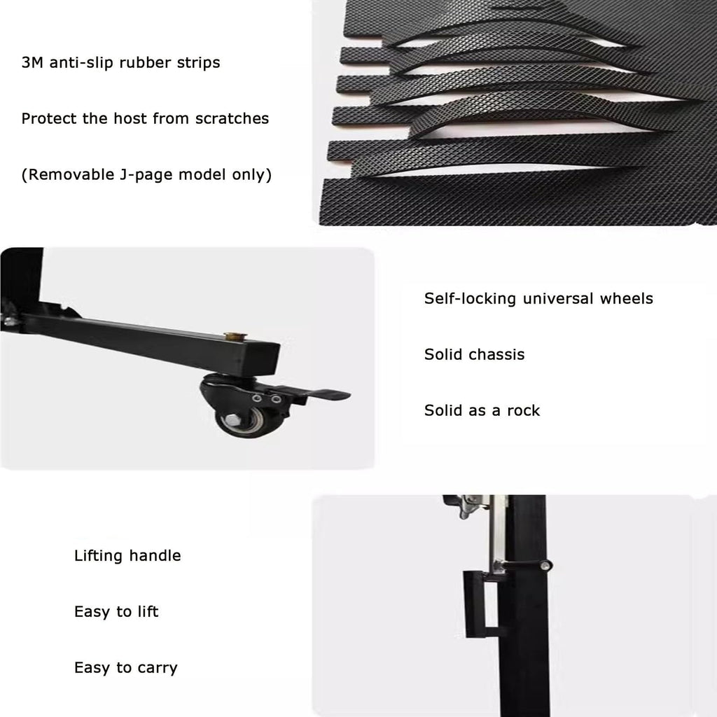 Manual Mode Drywall Lifts ， with Ockable Wheels Ceiling Lifter Panel, Adjustable Telescopic Arm Tool Jack Lifter for Home Improvement(Height -3m)