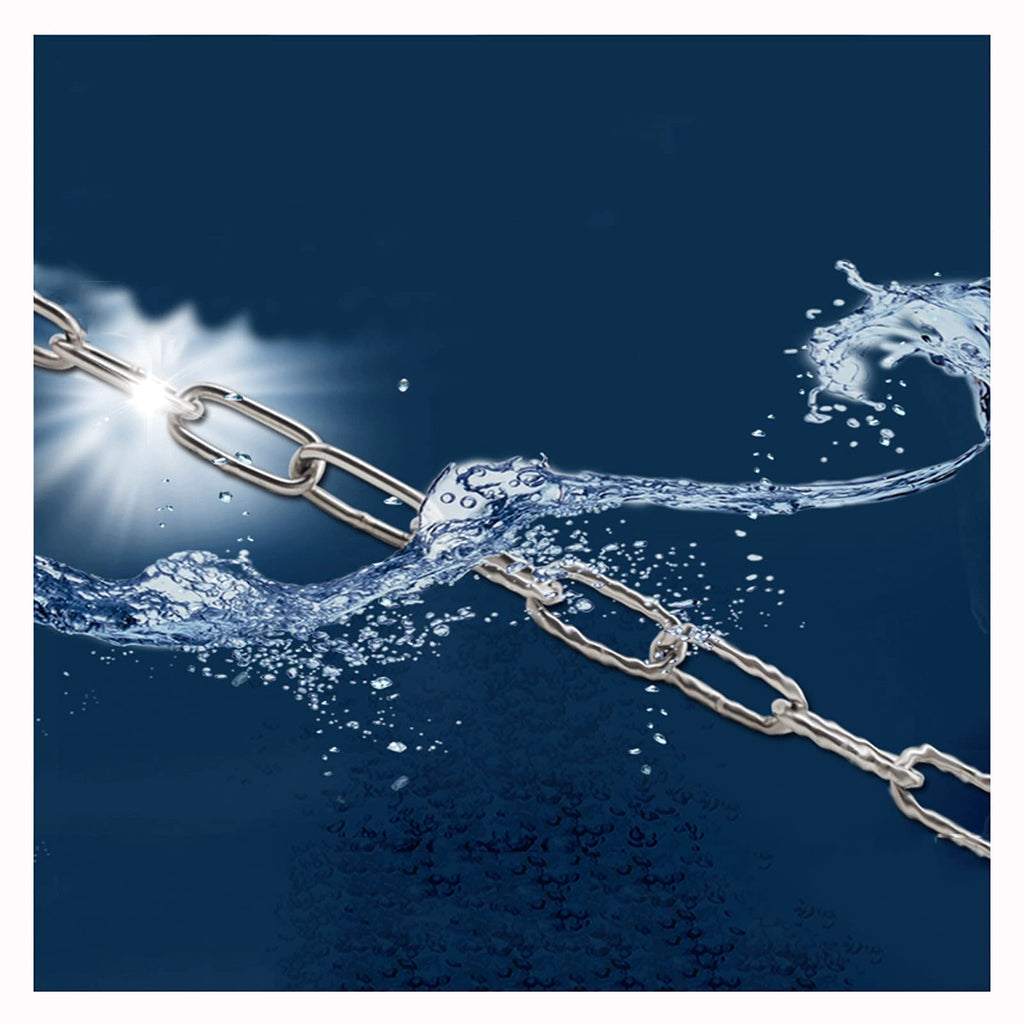 Chain Dog Collar,Clothes Chain Dog Chain (shepherd Dog) Stainless Steel Chain Safety Chain Anti-theft Chain Pet Chain Garden Coil Chain Stainless Steel Coiled Chain Load Bearing:176lbs(80kg)
