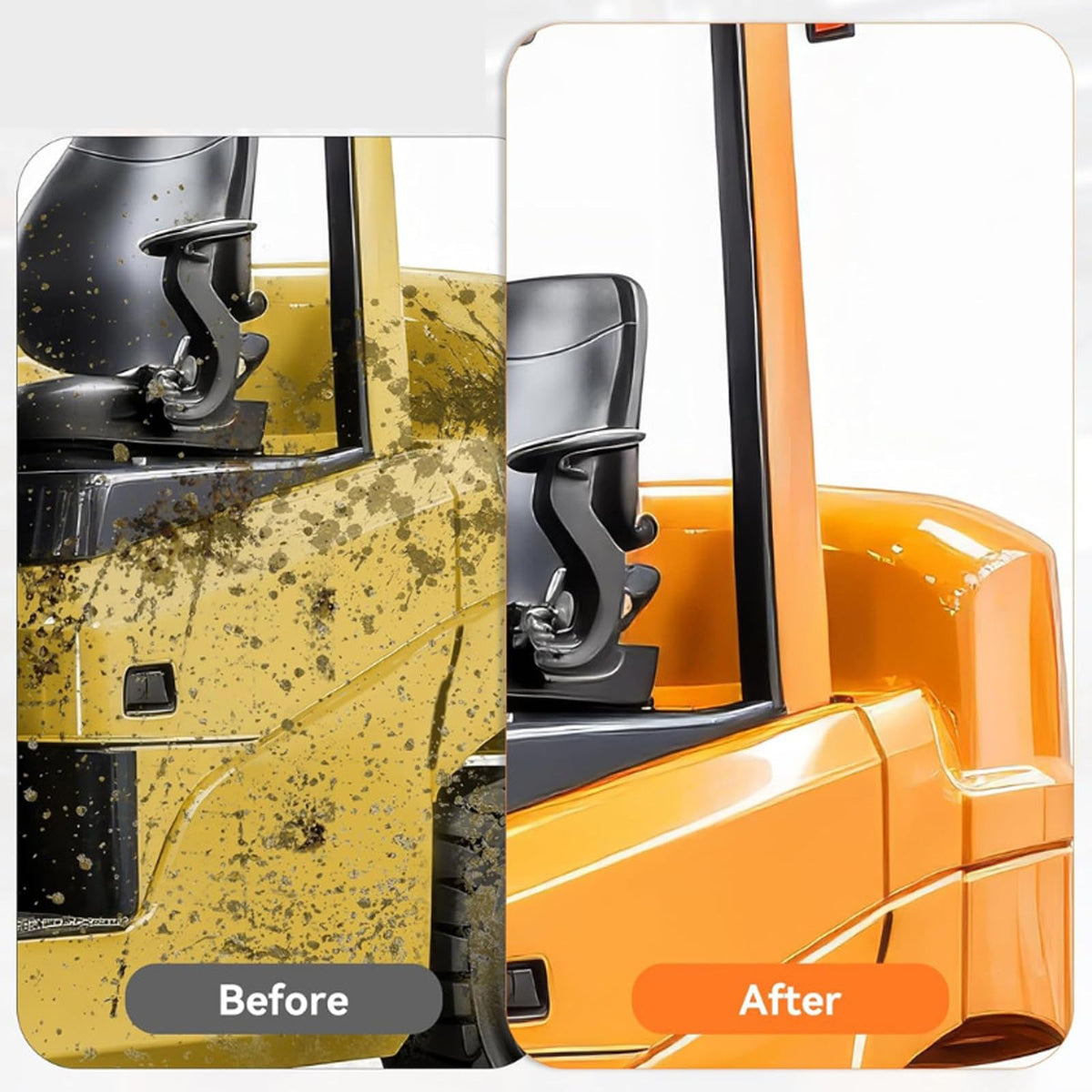 Forklift Cover for Outdoor Storage for Crown CD80 2016-2026, Full-Cover Forklift Truck Protector with Zippered Side Access and Reflective Strips