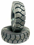 Two 650-10 Forklift Heavy Duty Tires 6.50-10 with Tube, Flap, Guard Commercial-Grade Durable and Versatile Solution Tires for Industrial use