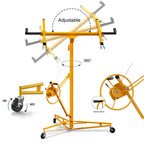 Heavy-Duty 16FT Drywall Lift Panel Hoist, 150 lb Sheetrock Jack