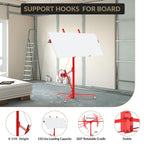 16ft Drywall Lifter Panel Hoist with Wheels,150 LBS Capacity