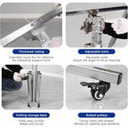 Heavy Duty Drywall Lift, Plasterboard Lifter Plaster Board Lifter Jack Tools,Portable Drywall Board Lifter with Lockable Wheels,Metal Material (3.2m)