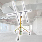 14ft 10feet 12 Ft Height Sheetrock Lifters - Drywall Lifter Panel Hoist Dry Wall Rolling Caster Lifter - Sheetrock Ceiling Lifter for Gypsum, Wooden, PVC Board(Max H 13.1ft/4m+wheels)