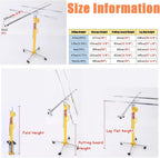 Rolling Plaster Board Lifter, Drywall Lift Drywall Jack Lift with Electric Hammer & Level Bracket, 3.0/4/5 M Drywall Lifter Panel Hoist for Ceiling and Walls(3.5 m(11.5ft))