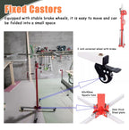 Drywall Lift Red Drywall Rolling Lifter Panel, 10/11.5/13/14.7/16.4 Ft Sheetrock Lifting Tools, Adjustable Ceiling Board Hoist Commercial, for Workshop Garage(3.0 m(10ft))