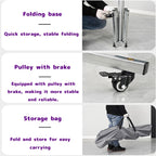 Drywall Lift Panel, Manual and Electric Dual Purpose 10.5ft/12.4ft Max Height Three in One Drywall Lift Stability and Durability Lift for Ceiling and Walls Tools Sheetrock Lifter Tool(3.2M(10.5