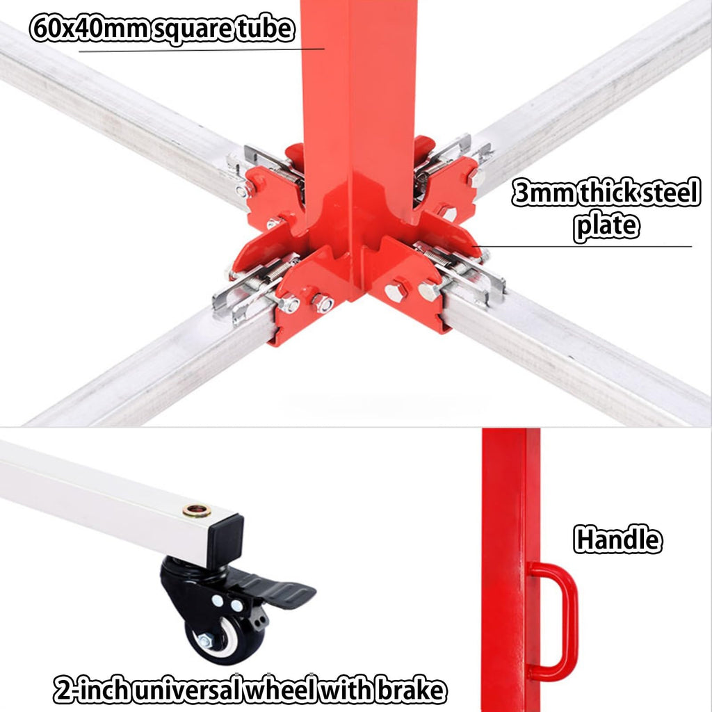 Sheetrock Lift Drywall Lift, Drywall Panel Hoist, Foldable Sheetrock Lift, Drywall Lift for Home Improvement, Suitable for Carpentry, Residential and Commercial Use(3m/118in)