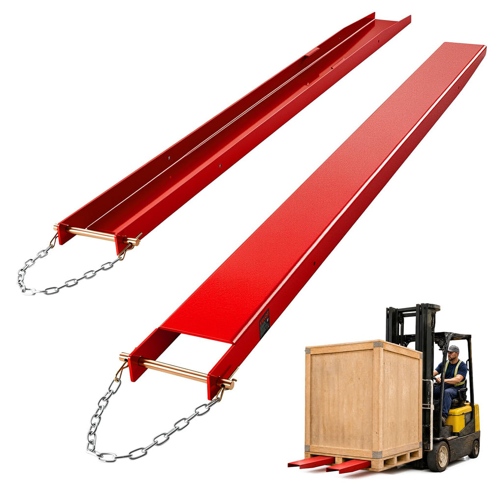 VEVOR Forklift Extensions 96 x 5.5 in, 5500 lbs Load Capacity & Bottom Lock