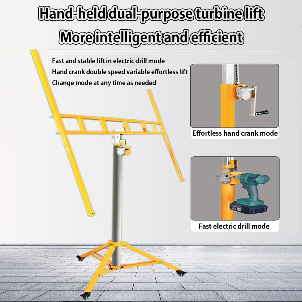Drywall Lift Sheetrock Lift, Sheetrock Lift Drywall Lift, Drywall Lift Panel Hoist with Telescopic Arm, Four in One Multi-Function, Drywall Lifter for Home Lmprovement(3.2M)
