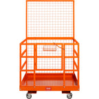 VEVOR Forklift Safety Cage, 43 x 45 Inch Forklift Man Basket with Wheels
