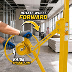 Stark USA 11 Ft Drywall Lift Panel Hoist, Rolling Sheetrock Lift Jack with 360° Adjustable Cradle, Telescoping Extension Arm, 3 Lockable Swivel Casters, Heavy-Duty Drywall Ceiling Installation Lift