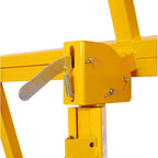 Drywall Lift Panel Hoist, 13 Ft Height Capacity, 150 lbs Load, 4x16 Ft Max Sheet Size, Rolling Construction Lift with Locking Casters One-Person Operation Drywall Jack for Ceiling Installation, Yellow