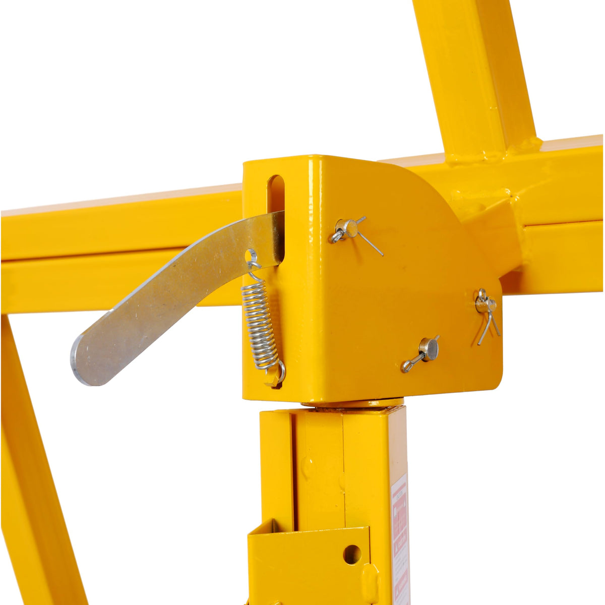Drywall Lift Panel Hoist, 13 Ft Height Capacity, 150 lbs Load, 4x16 Ft Max Sheet Size, Rolling Construction Lift with Locking Casters One-Person Operation Drywall Jack for Ceiling Installation, Yellow