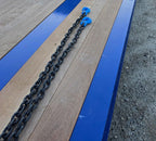Mytee Products 2 Pack 3/8" x 10' G100 High Grade Transportation Chain w/Grab Hooks, 8800 lbs WLL