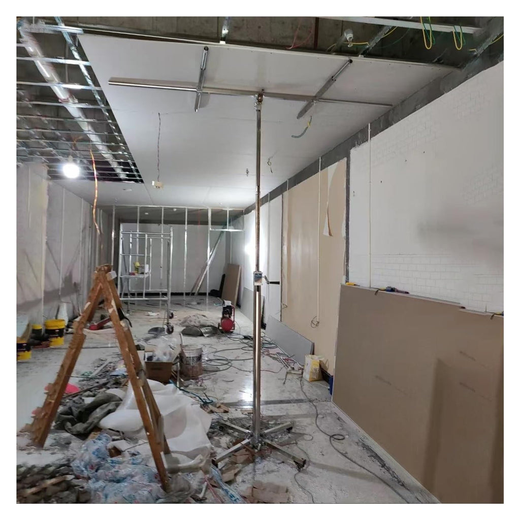 JYHHCYS Sheetrock Lifters for Drywall, Drywall Lift Panel 10ft 12ft 13ft for Construction Remodeling, Adjustable Sheetrock Hoist with Telescopic Arm & Locking Wheels(Max H 13ft/156in)