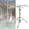 Drywall Lift Panel Rolling Hoist Jack Lifter,One-Person Operation Panel Hoist Jack Too,Drywall Lifter for DIY and Home Renovation (H3.0m/9.8ft)