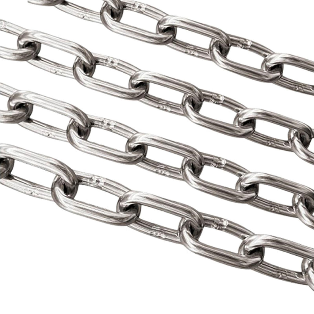 Stainless Steel Link Chain, 304 Stainless Steel Link Proof Coil Chain Heavy Duty Chains for Fence Gate, Garage Doors, Bicycle Security Lock,Diameter 10mm