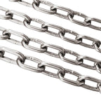 Stainless Steel Link Chain, 304 Stainless Steel Link Proof Coil Chain Heavy Duty Chains for Fence Gate, Garage Doors, Bicycle Security Lock,Diameter 10mm