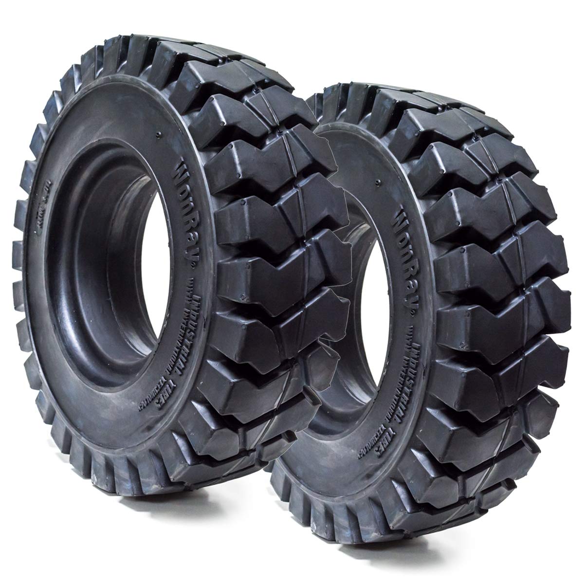 (2) 7.00-12 7.00x12 700x12 70012 7.00/12 Solid Flat Proof Forklift Tire